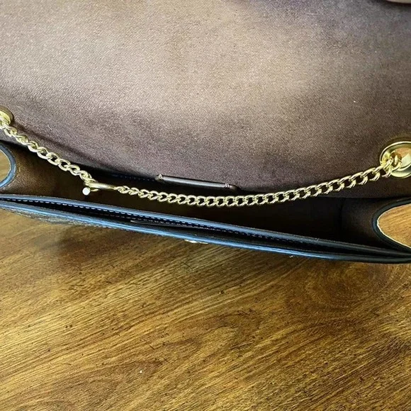 Coach CF475 Morgan Crossbody In Colorblock Signature Canvas In Gold/Khaki Multi
